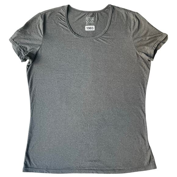 32 Degrees Cool Women’s Short Sleeve T-shirt size L, Solid Gray - Picture 1 of 8